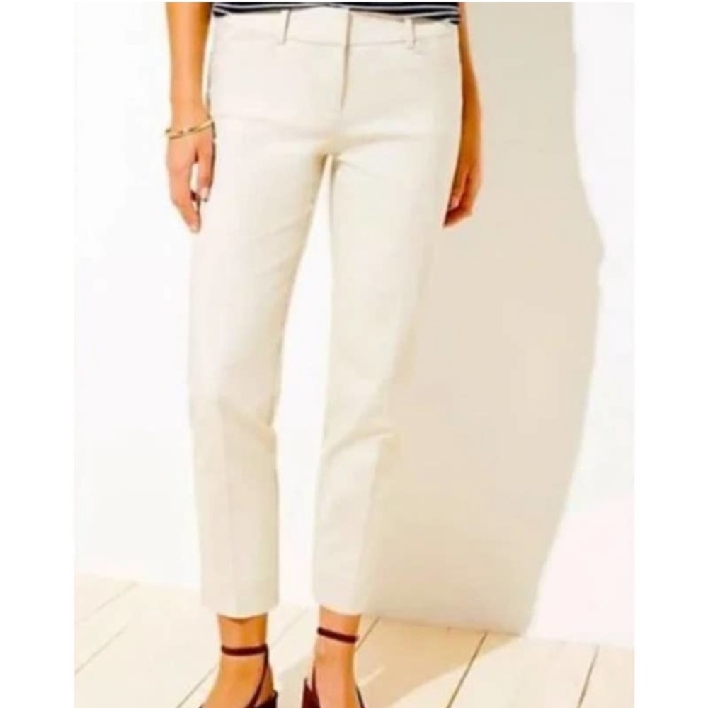 Loft Riviera Pant in Marisa Cut, Cream, Size 6P
